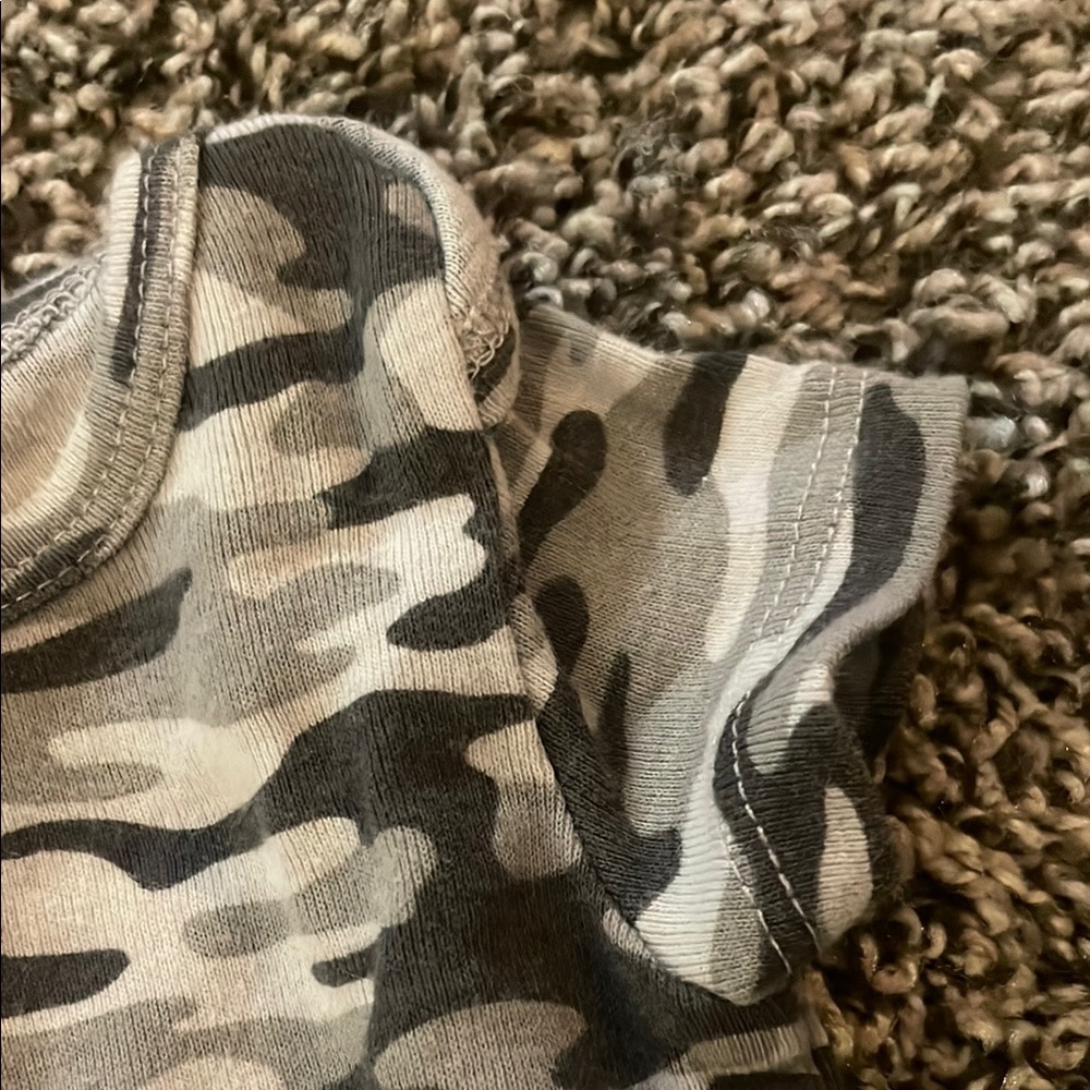 Onesies Brand Gray Sports onesie & Carters Dark Camouflage onesie - Picture 7 of 9